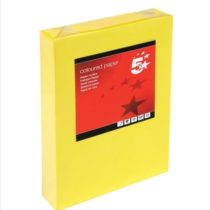 5 Star Coloured Copier Paper Multifunctional Ream-Wrapped 80gsm A4 Deep Yellow [500 Sheets]