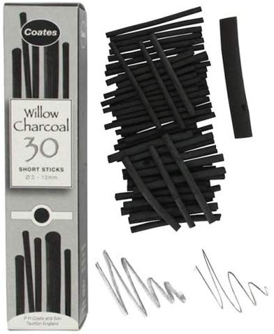 Coates Willow Charcoal Assorted 30 Pieces, Black, 1 count (Pack of 30) - Image 2