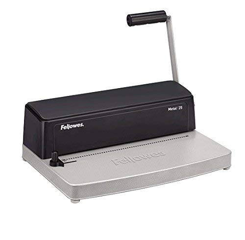 Fellowes Metal 25 Metal Comb, Manual, Colour White, único