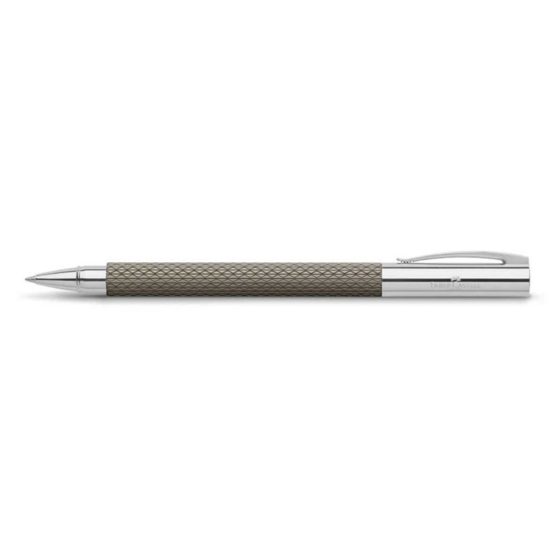Faber-Castell Ambition 147056 Roller Ball Pen, high-Grade Resin, Black/Sand Colour - Image 2