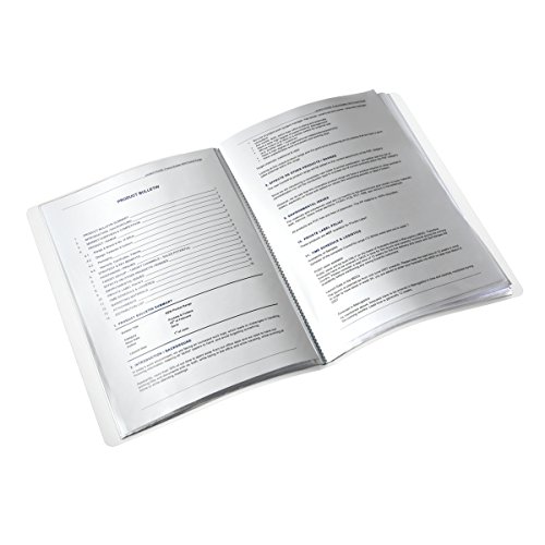 Leitz A4 Display Book, 20 Pockets, 40 Sheet Capacity, Transparent Pockets, Ice Blue, WOW Range, 46310051 - Image 2