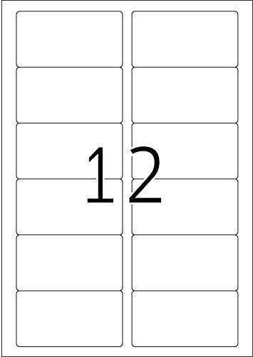 HERMA Self Adhesive Removable Labels, 12 Labels per A4 Sheet, 100 Sheets, 88.9 x 46.6 mm, 1200 Labels - Image 2