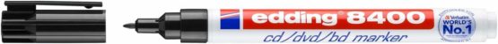edding 8400 Cd/Dvd/Bd Marker - Multi-Coloured - 4 Pens - Fine Round Nib 0.5-1 mm - for Permanent Labelling of Cds, Dvds and Blu-Ray Discs - Image 2