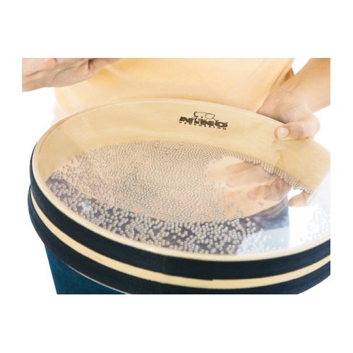 Nino Percussion Sea Drum Instrument, Medium Hand drum for Children from 5 Years, Diameter 10 inch (ca. 25 cm), Siam Oak - Image 4