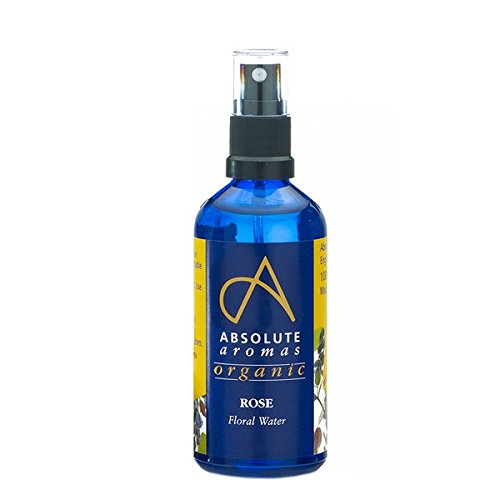 Absolute Aromas Certified Organic Bulgarian Rose Water 100ml, Pure, Natural, Nourishing and Hydrating Facial Toner Spray