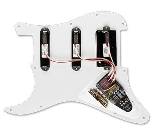 EMG SL20 Steve Lukather Prewired Guitar Pickguard Set, Black, 12.5 inches - Image 2