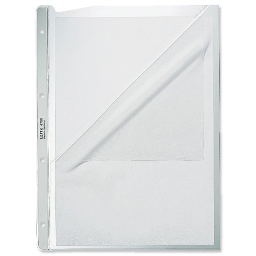 Leitz 47800003 Presentation Premium PVC 120 micron A4 Multipunched Pocket - Clear, Pack of 100