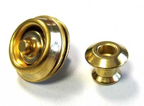 Jim Dunlop Straplock Dual Design Set - Gold, 0