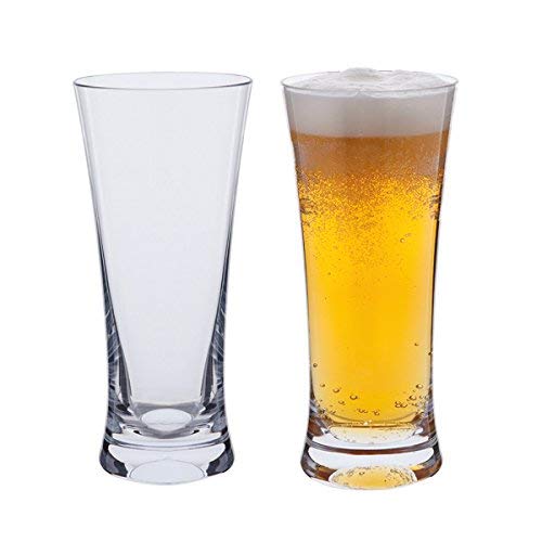Dartington Crystal TU1465/P Bar Excellence Beer Glass, Set of 2, Crystal , 9x23.4x18.2 cm, Transparent, 2 Count (Pack of 1)