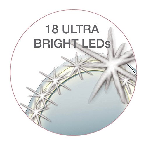 Beurer BS 55 Makeup Mirror with Light, Bright LED Light (18 LEDs), Pivoting Mirror, Touch Sensor On, 1 Side with Normal View - Image 3