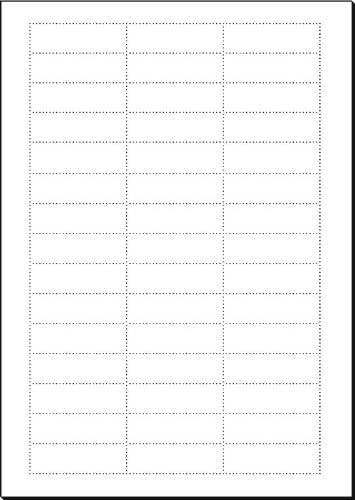 SIGEL LP725 Piece Inserts for suspension files 5.8 x 1.8 cm, 185 gsm, 180 Pieces equal to 4 sheets, White - Image 2