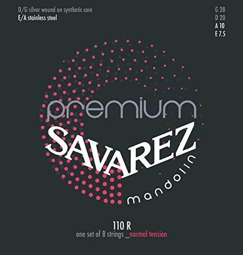 Savarez Saiten für Mandoline SAVAREZ Mandoline Premium Satz 110R, Silver