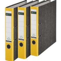 Leitz 180° A4 Board Lever Arch File 50mm Yellow - Pack of 3