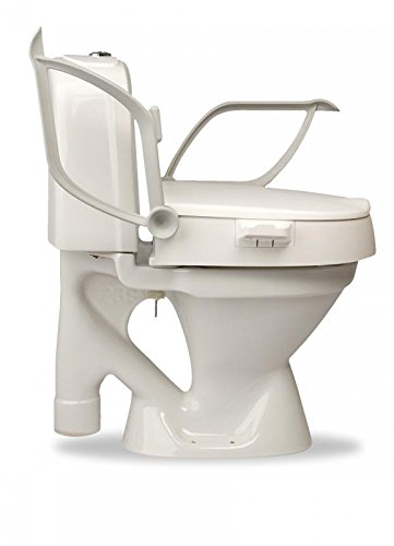 Etac Raised Toilet Seat, Height Adjustable, Mobility Aid for Bathroom with Armrests, for Elderly/Handicapped - Image 2