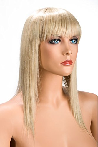 World Tapered Wigs Blonde Ladies Wig With Fringe, Medium