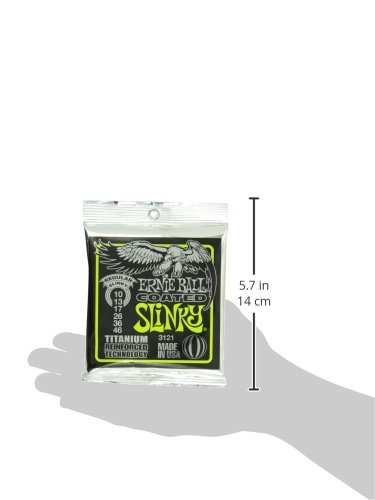Ernie Ball Regular Slinky Coated Titanium RPS Electric Guitar Strings - 10-46 Gauge, Regular (10-46), Regular (10-46) - Image 3