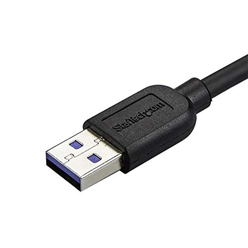 StarTech.com 0.5m 20in Slim Micro USB 3.0 Cable M/M, Right-Angle Micro-USB, USB 3.0 A to Micro B - Image 3