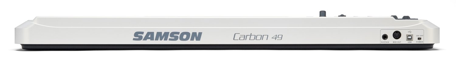 SAMSON SAKC49 Carbon 49 USB/MIDI Controller Keyboard, White, MIDI Only - Image 2
