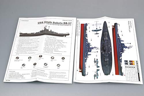 Trumpeter 1:700 - USS South Dakota Battleship BB-57, Various, 1/700 - Image 3