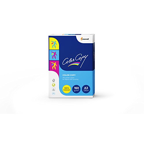 Color Copy 129787 - Multifunction colored paper 160g, A3 size, 250 sheets package, white