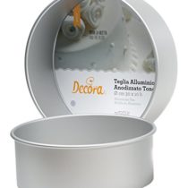 Decora Round Professional Anodized Aluminium Pan, Silver, 26.5 x 26.5 x 10.5 cm