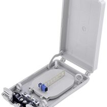 Digitus Professional Fibre Optic 968915 Distributions Crate for 16 Spleiße and 8 Couplings, Simplex/Duplex Grey