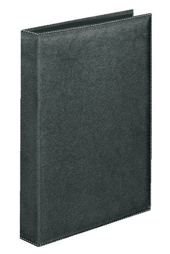 Ring Binder A4 Exquisite 4 Ring Leather Look in Black