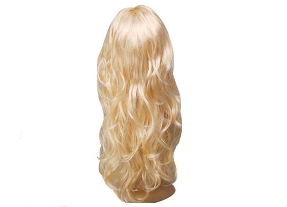 Matissa WOMEN'S LADIES LONG WAVY WIG FANCY DRESS COSPLAY WIGS POP PARTY COSTUME (Blonde), 60 cm