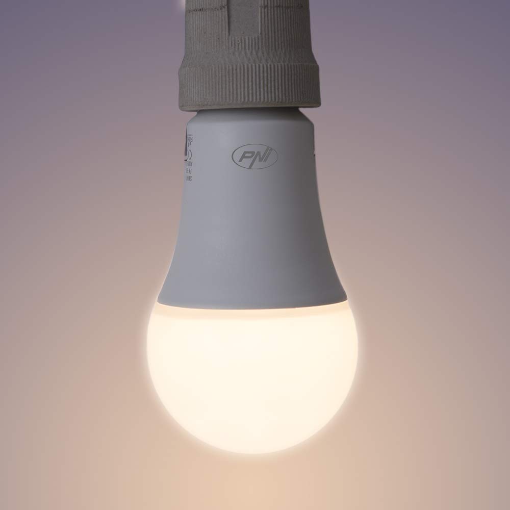 PNI SB9 W Intelligent SmartHome 9 W with Adjustable LED Light, Compatible with Google Home Alexa White - Image 4