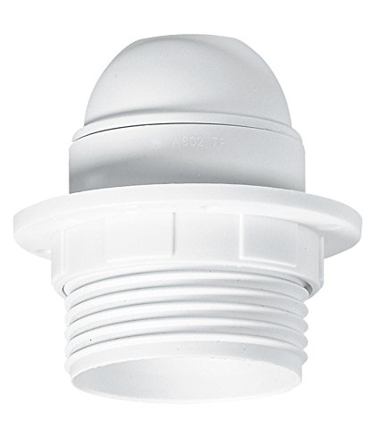 Legrand LEG91134 Bulb Socket with Ring for E27 Screw-Cap Bulb Plastic White