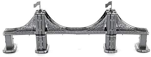 Metal Earth Fascinations MMS048-502572, Brooklyn Bridge, Construction Toy, 2 Metal Boards, from 14 Years, Multicolored, Medium - Image 4