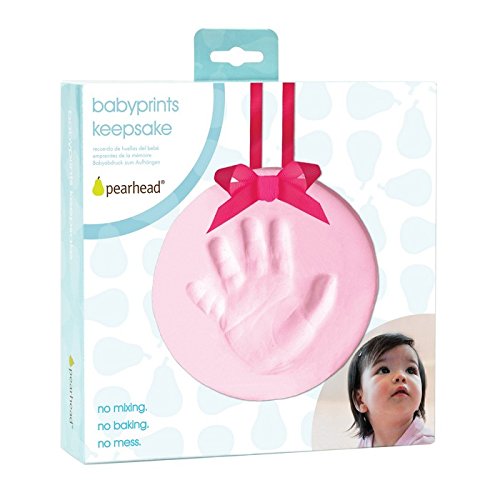 Pearhead Babyprints Newborn Baby Handprint or Footprint Keepsake Christmas Ornament Kit - Image 2