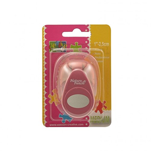Vaessen Creative Craft Paper Punch - Oval - 1,8 x 2,5 cm - Circle Cutter for Crafting and Card Making, Multi-Colour - Image 3
