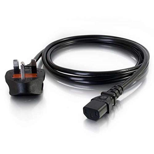 C2G 88514 3 Metre UK Power Cable IEC320C13 to BS1363 9 Foot Kettle Lead Power Cord, Black, 3M - Image 2