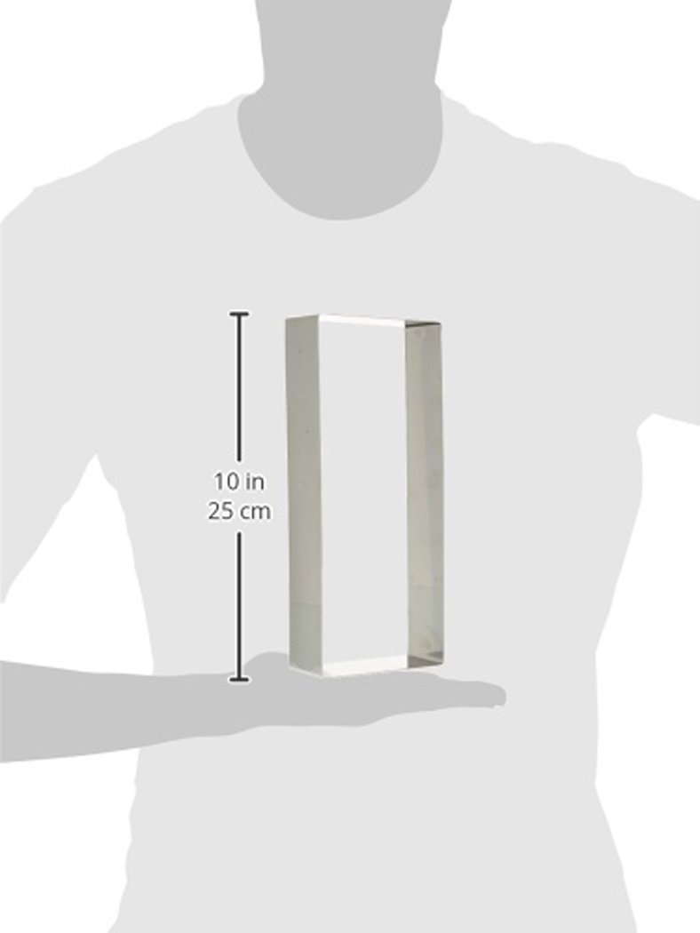 DECORA Stainless Steel Rectangle, Silver, 26 x 11 x 4.5 cm - Image 2