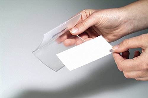 Durable Click Fold Name Badge 54 x 90mm with Clip - Transparent - Pack of 25 - Perfect For Events and Visitor Management - Image 3
