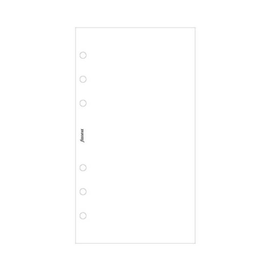 Filofax Personal White Plain Notepaper Value Pack