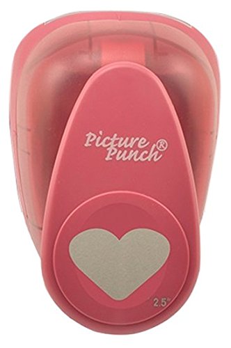 Vaessen Creative Craft Paper Punch - Heart - 5,2 x 6,1 cm - Circle Cutter for Crafting and Card Making, Multi-colour, XX-Large