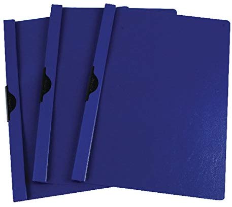 Q-Connect KF00468 Quickclip File A4 6mm (Pack of 25) - Dark Blue, 6 mm