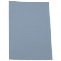 5 Star Office Square Cut Folder Recycled Pre-punched 180gsm Foolscap Blue [Pack 100]