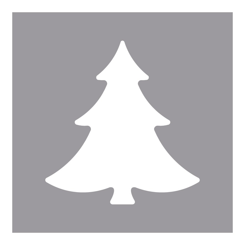 Rayher Paper Craft Punch with Fir Tree Design, Lever Punch for Card Making and Scrapbooking 5.08cm, 2", 69008000
