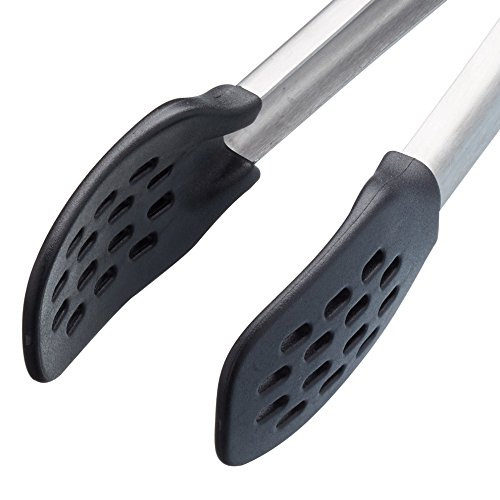 MasterClass Nylon-Headed Metal Kitchen Tongs, 28 cm (11''), Silver, 28 cm (11 inch) - Image 2