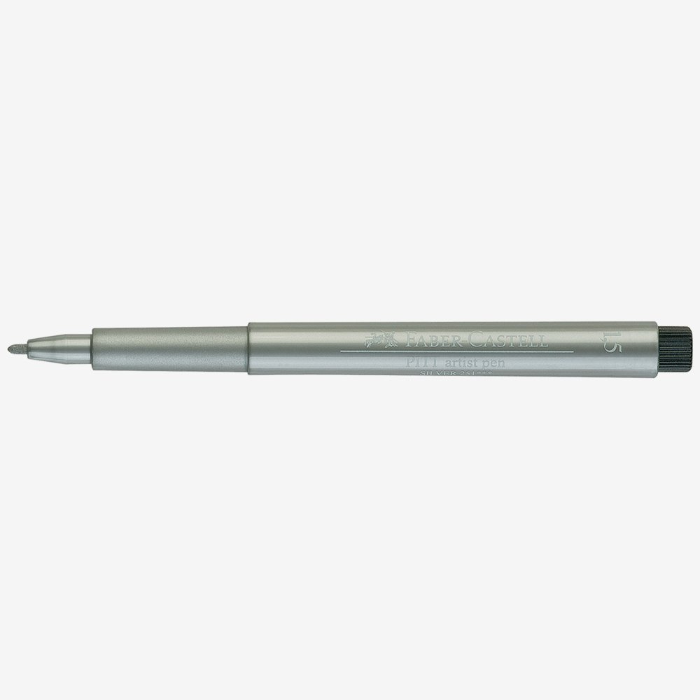 Faber-Castell 167351 Ballpoint Pen-Black/Silver, Black / Silver - Image 2