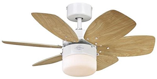 Westinghouse Lighting FLORA ROYALE Ceiling Fan, Steel, E27, 60 W, White finish, 7242440 - Image 4