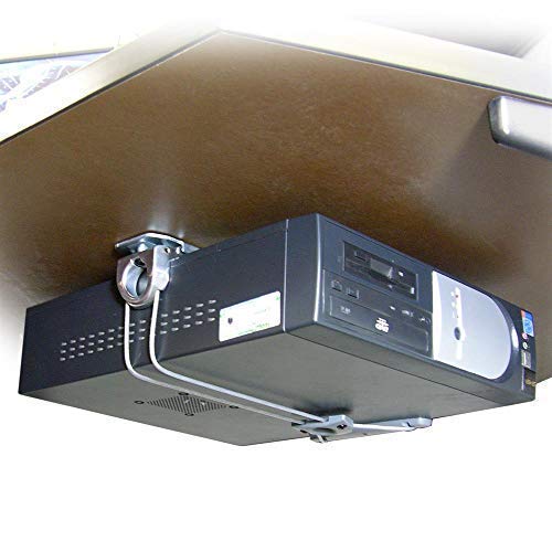 Ergotron CPU Holder Universal - System unit holder - for P/N: 45-353-026, 45-354-026, Gray, 7.25in l x 5.25in w x 3.75in h - Image 4