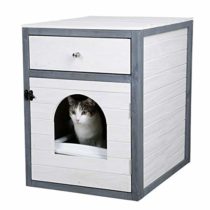 Kerbl Cat House, 45 x 58 x 60 cm, White/Grey