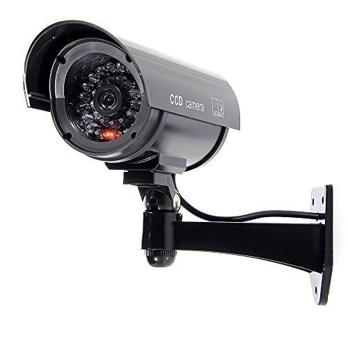 Dummy CCTV Camera Dummy Camera Fake Outdoor Indoor Weatherproof Fake Surveillance Camera CCTV Security Camera Flashing Red LED Light - Image 2