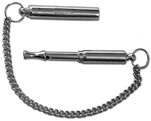 ACME 535 Silent Dog Whistle with Lanyard, Nickel Plated, Adjustable Frequency, Inaudible to Humans, Over 1.5km Range