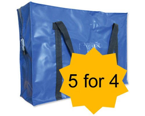 Versapak 508 x 152 x 356 mm Courier Hold All Closure Storage - Blue, W508 X D152 X H356mm
