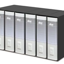 Esselte Dox 1 A4 Anti Topple Design Lever Arch File, White, Pack of 6